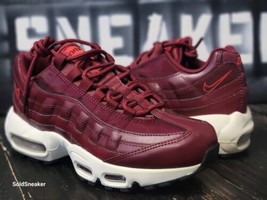 2018 Nike Air Max 95 Maroon Red/White Running Trainers Shoes 307960-605 ... - £69.69 GBP