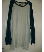 Foundry Men&#39;s Big &amp; Tall Long Sleeve Waffle Fabric Pullover 4XL Blue Tea... - $30.48 CAD