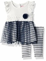Infant Girls Nannette 2 Piece Empire Tunic and Leggings Outfit 12 Mths M... - £7.79 GBP