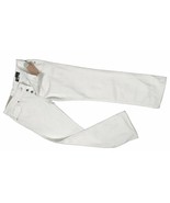 NEW $189 William Rast Ben White Jeans!  Straight Leg  Button Fly  RUN LARGE - $68.37 CAD