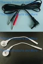 Electrode Massage Adapter Cables for Pulse Massager-Use your Snap or Pin... - $15.77