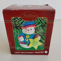 2002 Heirloom Collection My 3rd Christmas Carlton Cards Christmas Ornament - $9.50