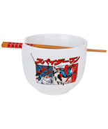 Spider-Man Manga Panels Ramen Bowl with Chopsticks Multi-Color - $22.98