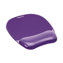 Fellowes Crystal Gel Mouse Pad &amp; Wrist Rest - Purple - £49.37 GBP