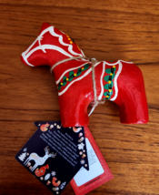 NWT KOZA DEREZA Christmas DALA HORSE NORDIC FOLK COLLECTION SWEDISH 5&quot; C... - $17.47 CAD