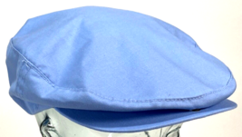 Vtg Cabbie Newsboy Driver Cap-M/L Snapback-Light Blue-YA SI - £13.19 GBP