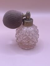 Vintage Diamond Cut Glass Perfume Atomizer Bottle Pink Bulb 1940s-50s Va... - €25,71 EUR