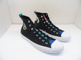 Converse Men&#39;s Hi-Top ​167956C Athletic Shoe Black Multi Color Size 12M - £34.15 GBP
