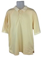 Gear For Sports Polo Shirt Mens Sz XL Yellow Casual Short Sleeve Cotton Dry - £4.47 GBP