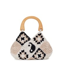 No Boundaries Women’s Granny Square Crochet  Boho Top Handle Handbag New w.Tags - £19.78 GBP