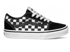 new VANS Checkered Black White WARD Big Kids Youth Sz 3 Shoes Skate Sneakers - £35.53 GBP