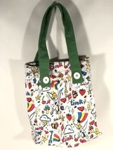 Walt Disney World TinkerBell Canvas Bag Tink Tote Multicolor Travel Sack - $29.69