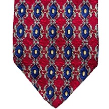 Robert Talbott Tie Best of Class Silk Necktie Nordstrom 58x4 in Red Blue... - $21.59