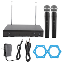 UHF Portable Dual Mic Handheld Wireless Microphone Receiver Kit for Karaoke (US  - £72.52 GBP