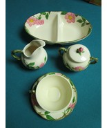 Franciscan China Desert Rose CREAMER- SUGAR-CUPS SAUCERS-DIVIDED BOWL [6... - €37,99 EUR+