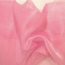Crystal Sheer Organza Fabric by The Yard, 58/60 Inch Width, All Colors - £7.04 GBP+