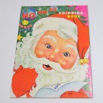 Vintage Ho Ho Ho Mid Century Art Coloring Book Santa Claus Samuel Lowe 1964 - $19.77