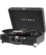 Victrola Vintage 3-Speed Bluetooth Portable Suitcase Record Player, Blac... - £46.24 GBP