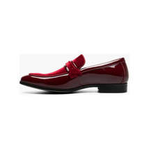 Stacy Adams Spratley Moc Toe Saddle Slip On Dress Shoes Burgundy 25686-601 image 5