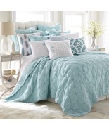 Levtex Home Luxury Quilt set Twin Color: Teal Brand New Retail $210.00 B... - $107.52 CAD
