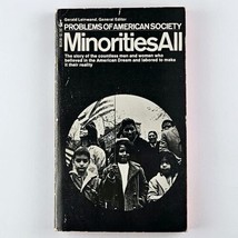 Minorities All Edited by Gerald Leinwand 1971 Book Society Race American Culture