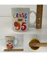 Vtg Hallmark Class of 1995 Ceramic Mug Cup White Outside Yellow Inside R... - £10.95 GBP