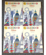 Lot 4 Coloring In 3D CITIES ~ Hannah Davies ~ Paperback  ~ Includes 3D G... - £19.77 GBP