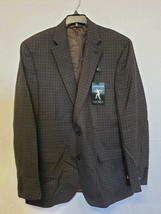 $375 Lauren Ralph Lauren Mens Suit Jacket Brown Plaid Size 42L - £28.69 GBP