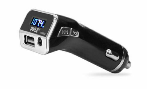 Pyle PLMP2A 2.1 Amp Car Charger + FM Transmitter 068888750257 AUX IN New - $14.03