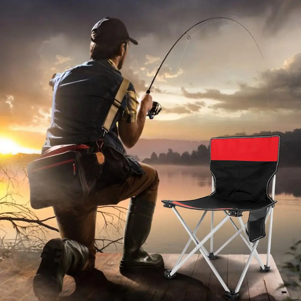 Fishing Chair Portable Folding Chair Stool Camping Beach Chair Fishing Chair - £39.04 GBP+