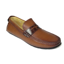Men's Shoes Steve Madden Slip On Driving style Casual Soft Leather Tatem Bronze image 2