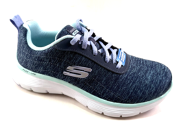 Skechers 150207  Navy/Mint Air Cooled Memory Foam Lace Up Sneaker - $94.46 CAD