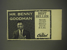 1956 Capitol Records Ad - Mr. Benny Goodman - £14.44 GBP