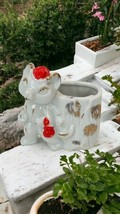 Lucky Cat Porcelain Ceramic Tiny Cup Coddler Vase Occupied Japan Money P... - €21,15 EUR