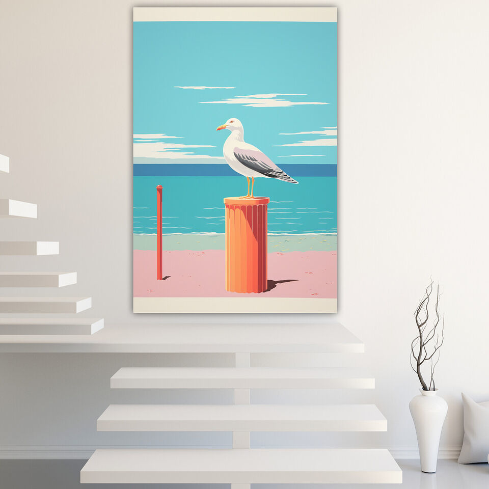Primary image for Seagull Canvas Painting Wall Art Posters Landscape Canvas Print Picture
