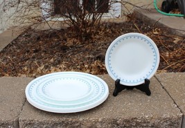 7 Pc. Corelle SNOWFLAKE BLUE Garland Plates 4 Dinner, 1 Lunch &amp; 2 Bread/... - $39.99