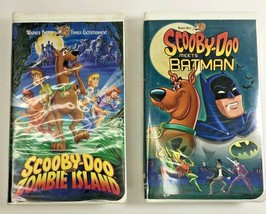 Scooby-Doo Meets Batman &amp; Scooby-Doo Zombie Island VHS Movie Clamshell - £11.02 GBP