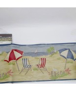Ocean City Beach Wallpaper Border 3 pkg  5Yd each 6.5&quot; Wide Croscill - $15.35