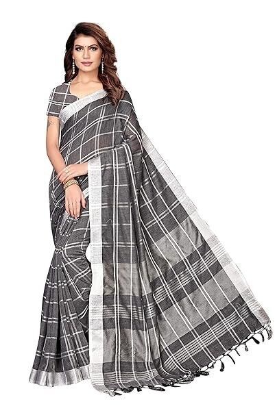 Women&#39;s Silk With Blouse Piece Saree SARI - $1.99