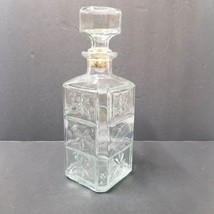 10&quot; Walker Deluxe Bourbon Decanter Vintage Green Glass Bottle Cork Stopper 1980 - £11.01 GBP