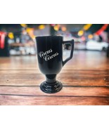 Circus Circus Casino Vintage Collectible Black Glass Pedestal Irish Coff... - $442.66 MXN