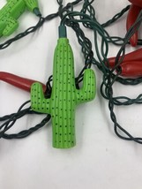 2 Strands of String Lights Cactus and Chili Pepper Light Covers Incomplete - £10.31 GBP