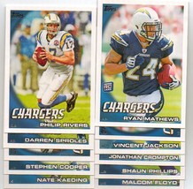 2010 Topps San Diego Chargers Football Set - £2.36 GBP
