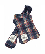 2 Piece 2-in-1 Tartan Plaided Dog Jacket with Matching Reversible Dog Ma... - $86.54