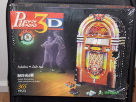 1999 Wrebbit Rock-Ola Jukebox 365 Piece 3D Puzzle New In Th Box - $34.99