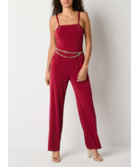 Bold Elements Chain Jumpsuit Womens Sleeveless Jumpsuit Red Womens Sz L NWT - $24.55
