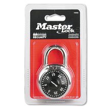 Master Lock 1500D Locker Lock Combination Padlock, 1 Pack, Black - $8.53