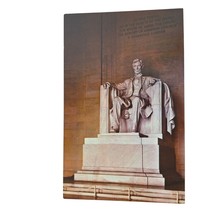 Postcard Lincoln Statue Lincoln Memorial Chrome Unposted - £5.44 GBP