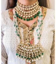 VeroniQ Trends-Designer Rani Haar and Choker Necklace Set with Earrings in Kunda - £138.68 GBP