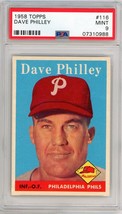 1958 Topps Dave Philley #116 PSA 9 P1294 - £375.89 GBP